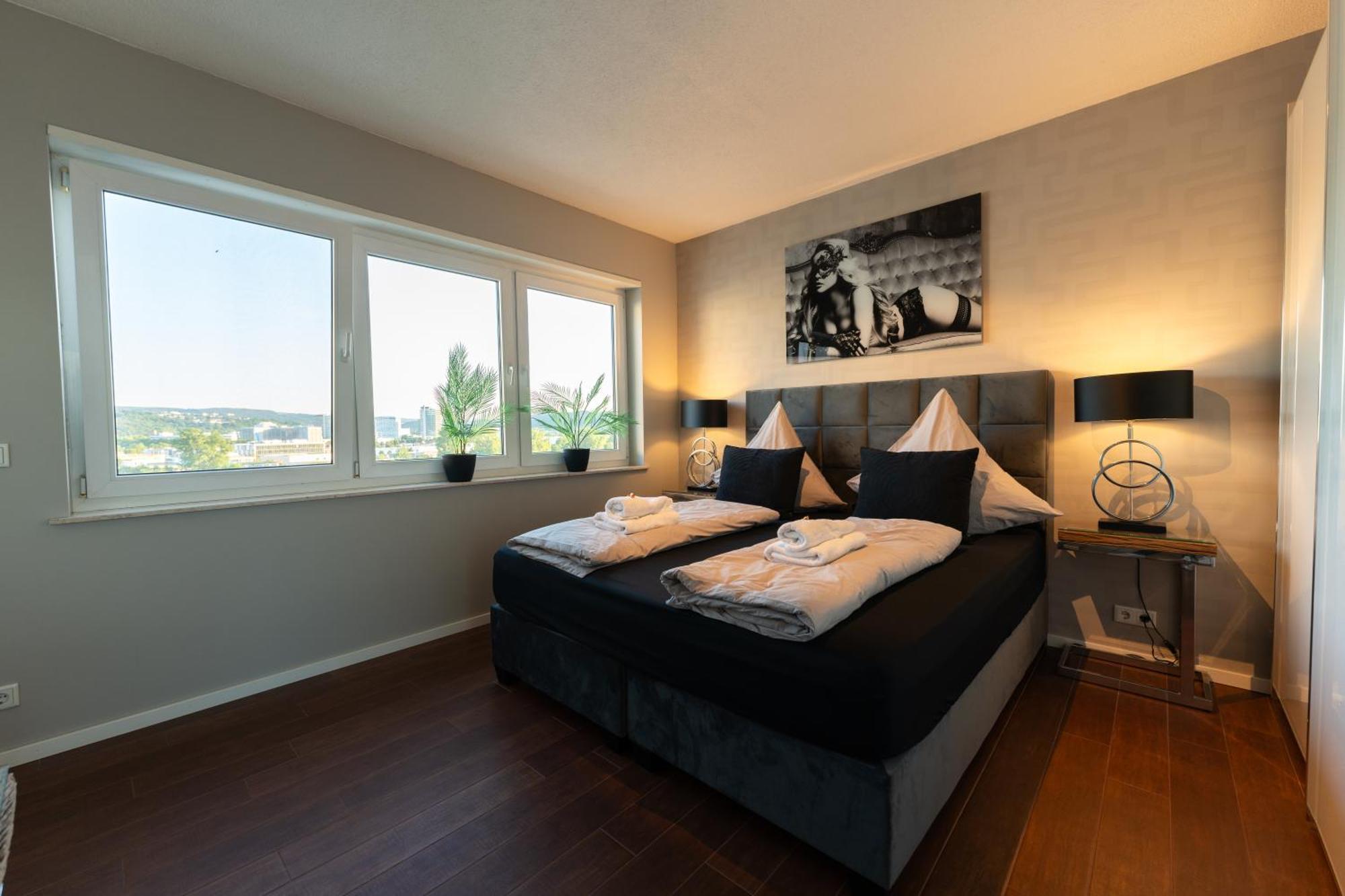 Penthouse Wohnung Mit Schoenem Moselblick In Metternich Koblenz  Exterior foto